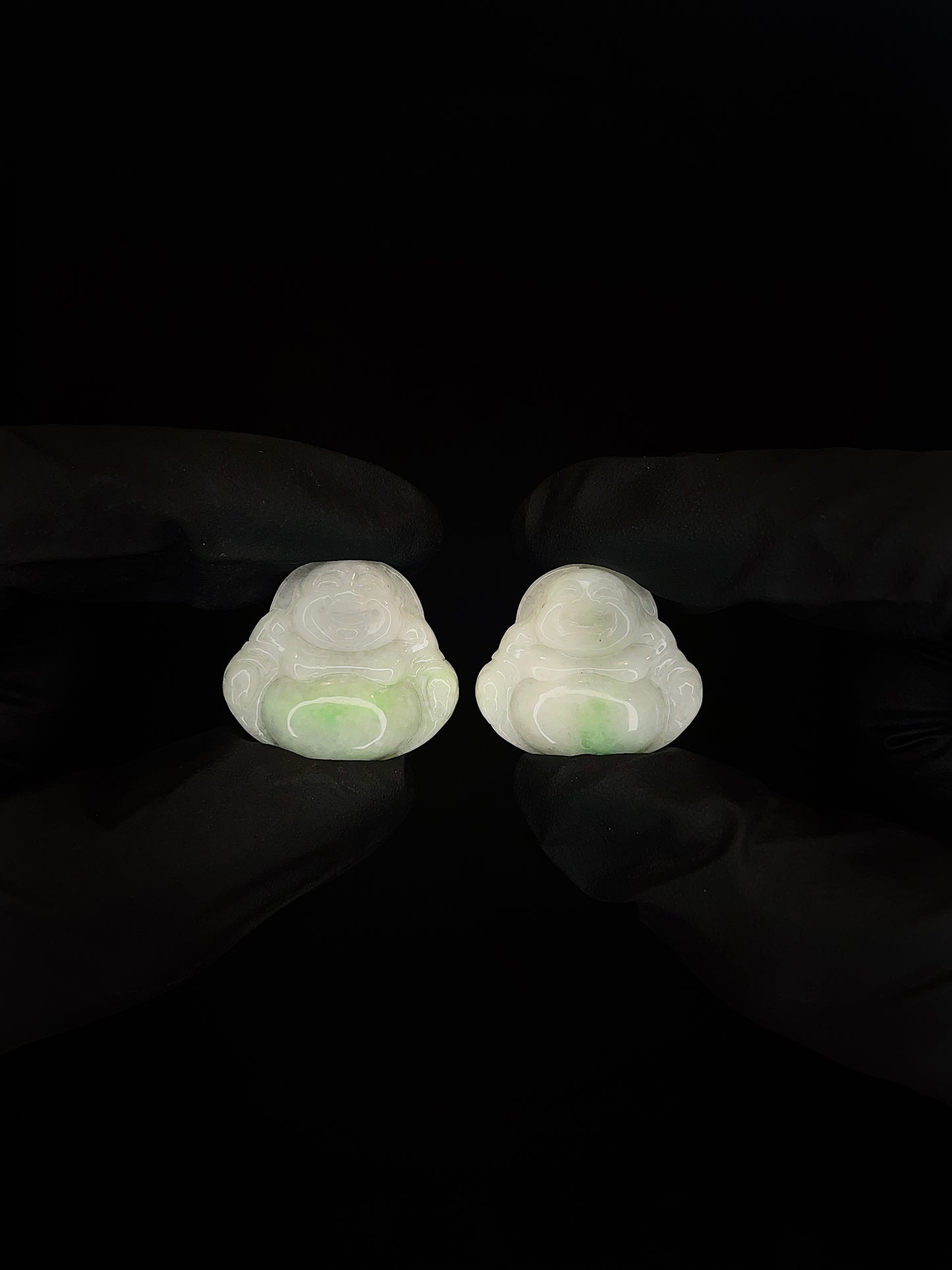 Micro Green Laughing Buddha Pendant