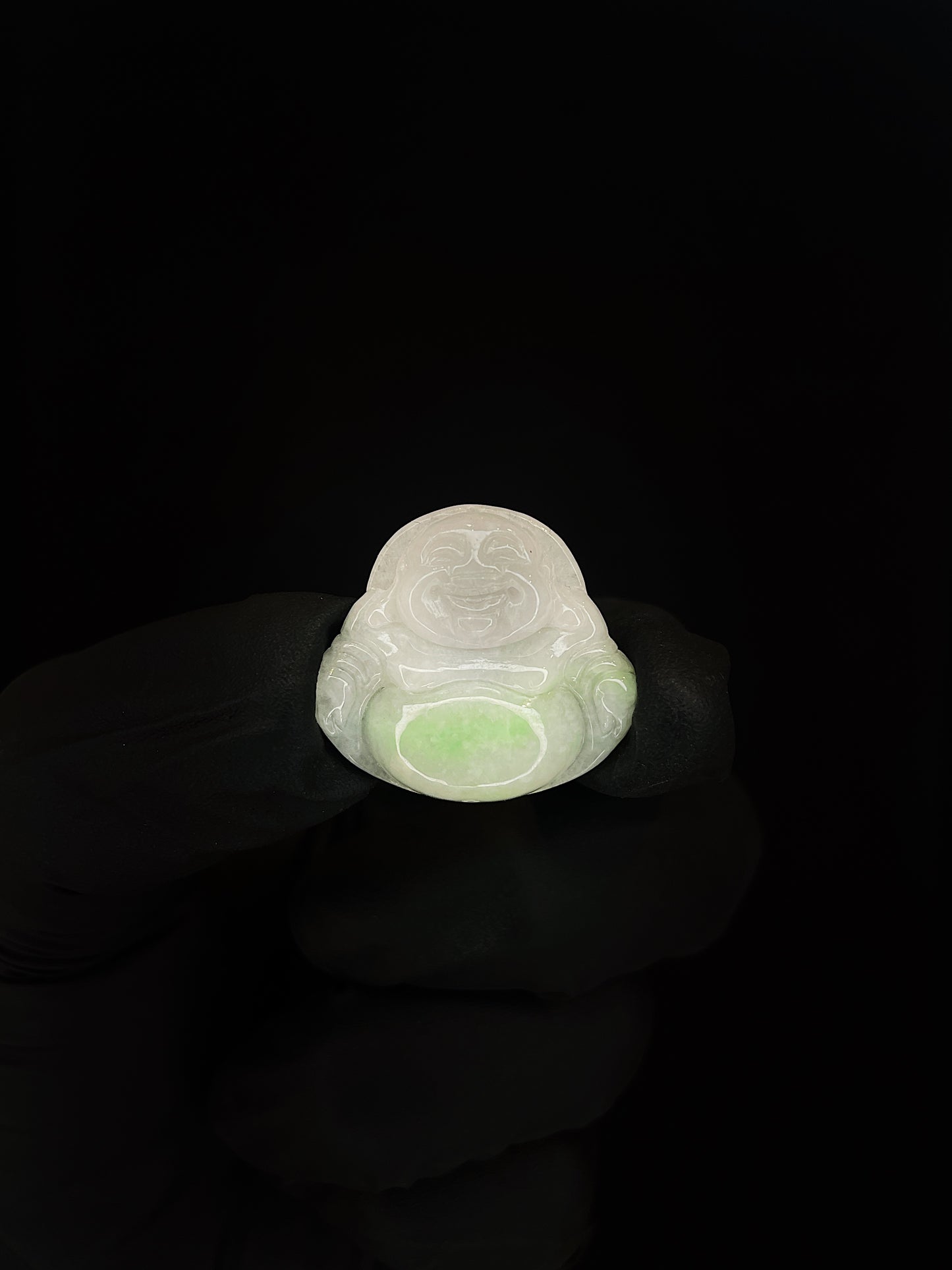 Micro Green Jade Buddha Pendant