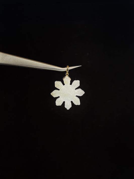 White Filipino Sun Jade Pendant