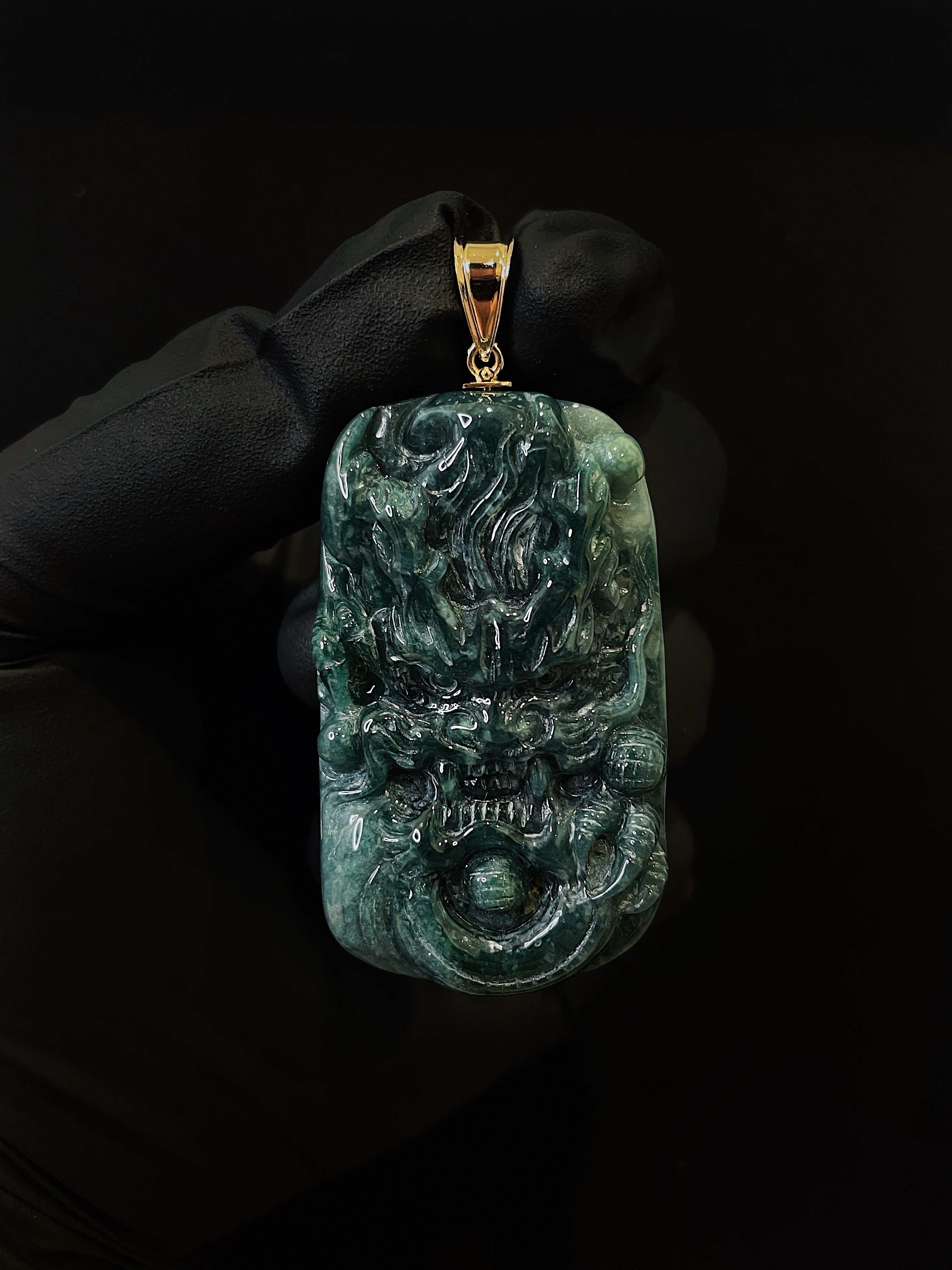 Dragon Jade pendant necklace(2)