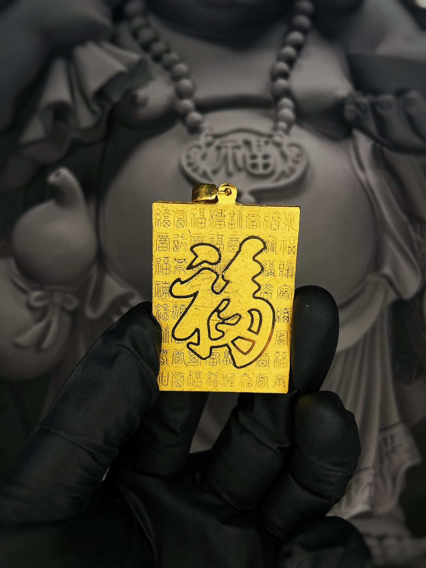 24K Gold Tiger Pendant