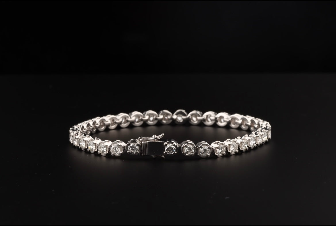 Tennis Bracelet 4.45 CT Natural Diamonds