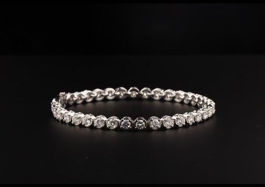 Tennis Bracelet 4.45 CT Natural Diamonds